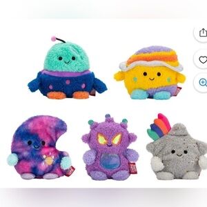 Bum Bumz Space set of 5a Cute Colorful Plush Alien & Space Character Set